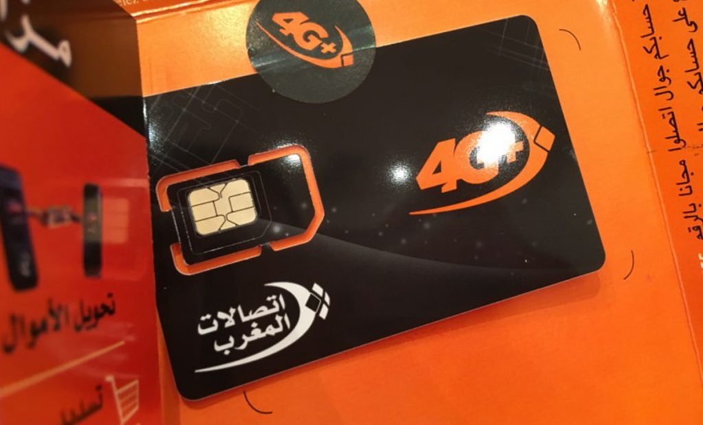 prepaid sim card 4g - morocco telecom maroc